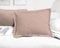 Lot de 2 Taies d'oreiller 100% Coton Rose Poudre 50x70 cm
