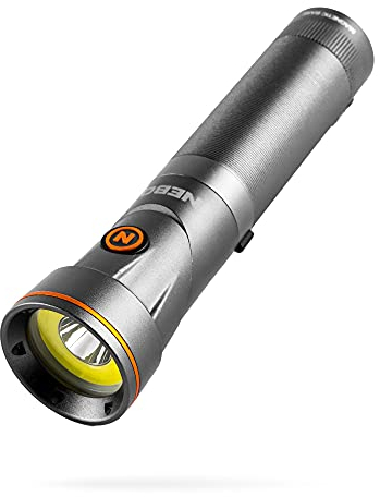 NEBO Franklin Pivot - 300 Lumen Taschenlampe - LED aufladbare Arbeitsleuchte & Spotlight - 7 Lichtmodi mit Magnetfuß - Wanderausrüstung & Camping Zubehör