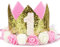 yumcute Geburtstagskrone Kinder, Krone Mädchen Junge Gold, 1 Geburtstag Mädchen, 1. Geburtstag Junge, Krone Geburtstag Geburtstagsdeko Kinder Partyhüte Party Deko