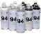Lot de 12 bombes de peinture - MTN 94 - échelle de gris - 400ml