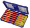 Faithfull FAISDVDEMINI Precision VDE Screwdriver Set - 6 Pc: Phillips & Slotted. Rated up to 1,000V, Red/Orange