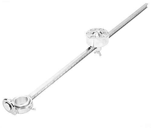 Plasma Cutter Cutting Torch, Adjustable Torch Round Compass Cutting Roller,Torch Compass Roller Guide Plasma Cutter Tool Supplies with Scale Ruler Fit for LG-40/PT-31