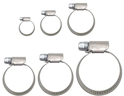 Schlauchschellen Edelstahl Schlauchschelle W2 Schlauchklemme Bandbreite 9mm Schelle 12-22/16-25/30-45/50-70/70-90/90-110mm Sondermaß Zwischengrößen Schlauchklemmen Rohrklemme (5, 30-45mm)