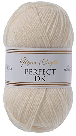 Utopia Crafts DK Double Knitting Yarn, 100g (Nature Silk)