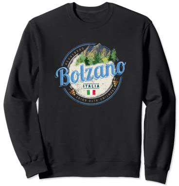 Bolzano Trentino Alto Adige Italia Vintage Souvenir Felpa