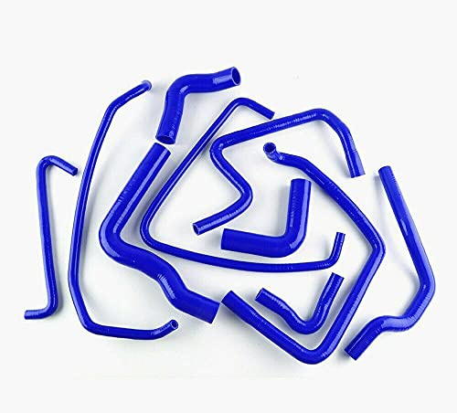 LUXERAD Kit de tuyau de refroidissement en silicone pour radiateur Peugeot 205 1.6L,1.9L /309 GTI 8V (Blue)