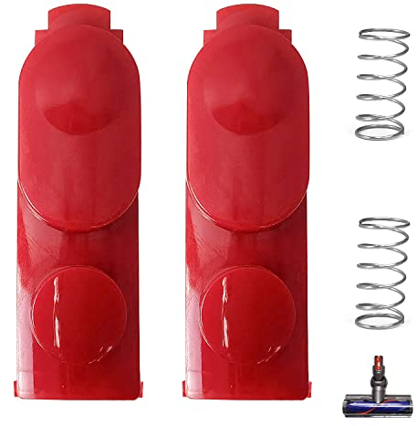 SYULCR 2 Piezas Botón de Repuesto para Aspiradora, Resorte de Botón, Botón Fijo Compatible con Aspiradores Dyson V6/V7/V8/V10/V11/V15 (2)