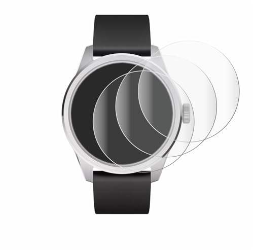 savvies 4 Pièces Full-Screen Ecran Protection pour Withings ScanWatch 2 (42 mm) Full Cover Film Protection 3D Curved [Couverture Complète]