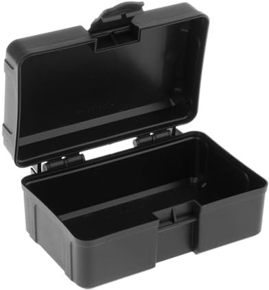 Qianly Boîte à outils mallette de rangement organisateur de matériel multi-usage avec serrure boîte vide valise conteneur pour caméra réparations d'urgence à, 15.5 cm x 9.4 cm x 4.6 cm