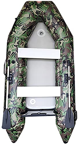 NOALED Kajak-Schlauchboot-Set, verschleißfestes Kajak-Ausflugs- und Rettungs-Schlauchboot, verdicktes Angriffsboot, Gummiboot (Farbe: Grün, Größe: 330 x 142 x 63 cm) (Gre