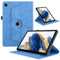 TEDTIKJT Custodia per Lenovo Tab M10 (3rd Gen) 10.1 Pollice 2022 (TB-328FU/328XU) Tablet Cover Pelle PU 360 Ruotabile Supporto Protettiva Cover Lenovo Tab M10 Gen 3 Tablet Custodia,Blu Albero