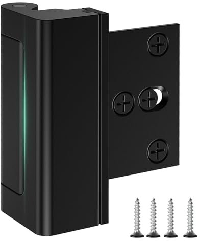 Treasem Home Security Türschloss, Kindersicheres Türverstärkungsschloss, Türschlossriegel für Haustür und Innentür, Türsicherheitsschlösser von innen, schützen Sie Ihr Zuhause, 7,6 cm, mattschwarz, 1