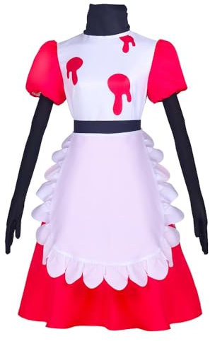 Chukamalilayi Hazbin Hotel Cosplay Kostüme Niffty Anime Cosplay Kostüme Comic Con Party Bühnen Performance Kostüme Halloween Cosplay Kostüme Full Set (m)