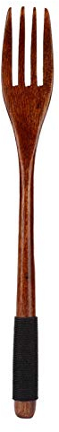 NDNCZDHC Fourchettes En Bois Japonaises Fourchettes En Bois Réutilisables Pour Manger Fourchettes à Dîner De 8,9 Pouces Pour Cuisiner En Remuant Manger