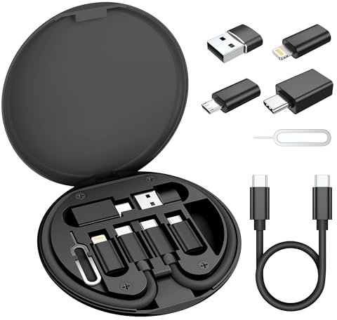 Elebase Kit adaptateur de chargement USB,Adaptateur USB vers USBC,Convertisseur multi-portable Type C vers USB 3.0 OTG IOS Micro avec câble de chargement 0.3M 100W pour iPhone 16 15 14 13 Max Pro Plus