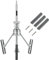 DASBET Engine Brake Cylinder Hone | Engine Cylinder Hone Tool for Grinding Holes Adjustable Deglazer 2 to 6-1/2 (5.08 cm to 16.51 cm) Diameter with Extra 3-Piece 3'' Long Stones 220 Grit (3)