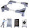 piorlado Adjustable Base for Washing Machine Multi-functional Appliance Stand Compact Washing Machine Refrigerator Stand for Dryers, Refrigerators, Freezers, Easy to Move (Four corners fixed)