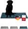 HS-Hundebett® Sommerdecke Baumwolle mit Füllung und Antirutsch XL (95x135 cm) – Gepolsterte Hundedecke für den Sommer – Waschbar & Langlebig – Leichte Hunde Sommerdecke – Sterne Petrol, Made in DE
