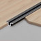 Aluminium U-Profil Übergangsleiste Boden Türplatte 3 Stück 100cm wasserdichte Abschlussleiste für Fliesen, Laminat, Holz, Keramikböden - Eloxiertes Metall Übergangsprofil(Schwarz,Breite: 18mm)