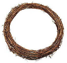 Ghirlanda estiva per porta d'ingresso, in rattan, per feste, fai da te, da appendere, decorazione per la casa, fai da te, per porta d'ingresso, per l'estate (D, taglia unica)