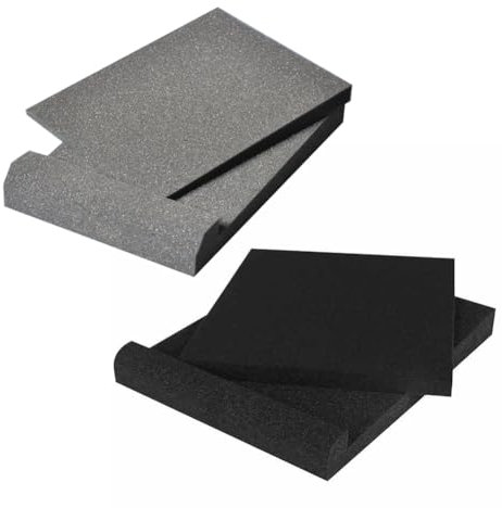 Speaker Insulation Cushion - Shockproof Foam Riser with High Density, Acoustic Noise Reduction Studio Monitor Pads | Recoil Stabiliser Soundproof for Subwoofer, Speaker