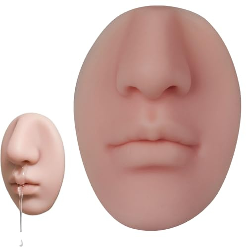 Realistische Nasenform Wandmontage Seifenspender, Lustiger Silikon Nasenseife Duschspender Wandmontage Silikon Squeeze Dispenser Nachfüllbare Flüssigkeitspumpe für Bad & Küche (B)