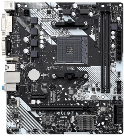 Compatibilità Fit For ASROCK B450M-HDV R4.0 BOX B450 M-ATX Socket AM4 Scheda madre supporta CPU Ryzen 9/7/5/3 5700x3d 5700x 5600 2XDDR4 M.2