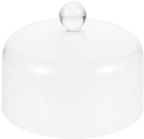 TEMPNAP Acryl Kuchenhaube Ø 40cm Lebensmittelabdeckung mit Rundem Griff für Präsentationsteller und Frisch Gebackene Kuchen
