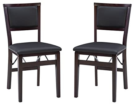 Linon Keira Pad Folding Chair, Set of 2, Engineered Wood