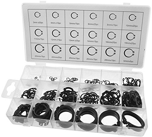 Externe Circlip/ringen Zurückhaltung Snap Set Sortiment 300pc AST01