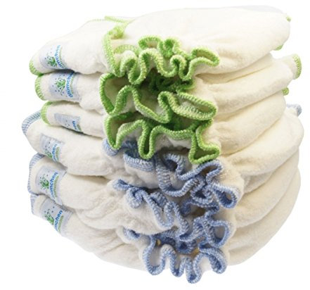 Blümchen größenangepasste Kuschel-Höschenwindel 5 Stück BioBaumwolle (L 8-16 kg)