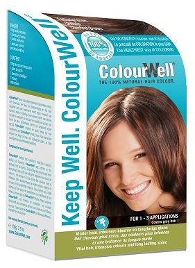 ColourWell 100% natürliche Haarfarbe (Kastanien Braun)