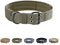 EXCELLENT ELITE SPANKER Militär-Hundehalsband Taktisches Hundehalsband Mit D-Ring Verstellbares Hundehalsband Für Mittelgroße und Große Hunde(Olivgrün-M)