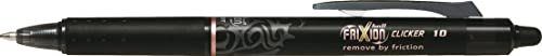 Pilot Tintenroller FRIXION Ball CLICKER 10, schwarz Minenbreite: 1,0 mm, Strichstärke: 0,50 mm, mit - 1 Stück (551178)