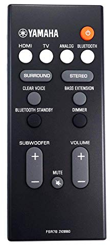 Genuine Soundbar Remote Control Replacement for Yamaha YAS-207 / YAS207