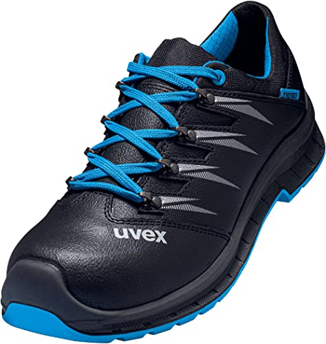 Uvex 2 Trend - Leder-Sicherheitsschuhe S3 SRC ESD - Blau/Schwarz - Gr. 50