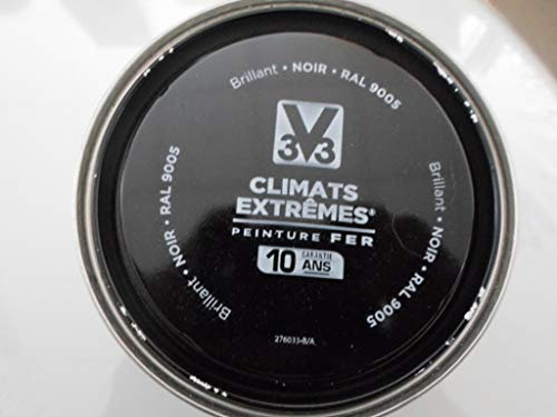 peinture fer climats extrêmes 0,50L noir brillant
