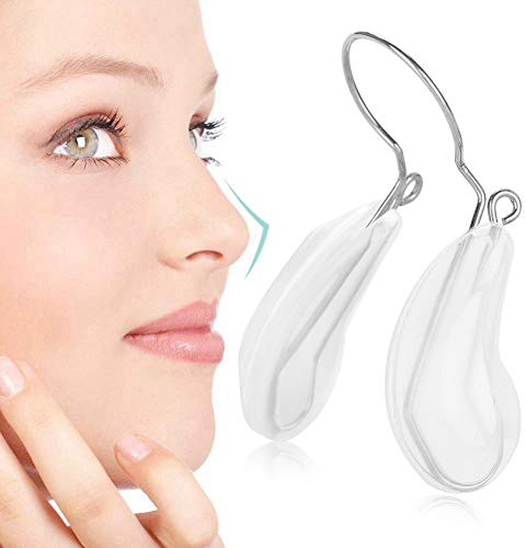 Nasenheberclips, Nasenverdünner Glätteisen Nose Up Shaping Heben Richten Clip Bridge Beauty Enhancer Reshaper Sicherheit Silikonkissen Pflege Nase Höherer Schönheitsclip für Frauen