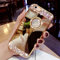 LEMAXELERS iPhone 12 / iPhone 12 Pro Case,iPhone 12 Cover,Glitter Bling Diamond Rinestone Mirror Makeup Silicon TPU Soft Rubber Cover with Diamond Ring Stand Holder for iPhone 12,Diamond Mirror Gold