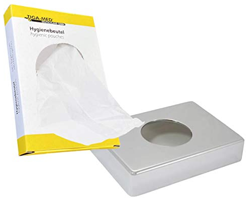 Bolsas higiénicas (5 x 30 unidades, con dispensador para montaje en pared)