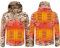 scosao Beheizbare Jacke Herren Winterjacke USB Elektrische Heizjacke Wasserdicht Winddicht Warme Heizung Jacke mit Kapuze 3 Temperatur für Outdoor Jagd Wandern Motorrad Skifahren,Camo,4XL