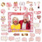 40Pcs Aufblasbarer Fotokabine Rahmen und Requisiten 60.Geburtstag,Fotoautomat Requisiten Roségold Geburtstag Deko,Foto Requisiten Selfie Rahmen für 60.Geburtstags Party Dekoration Favor Supplies
