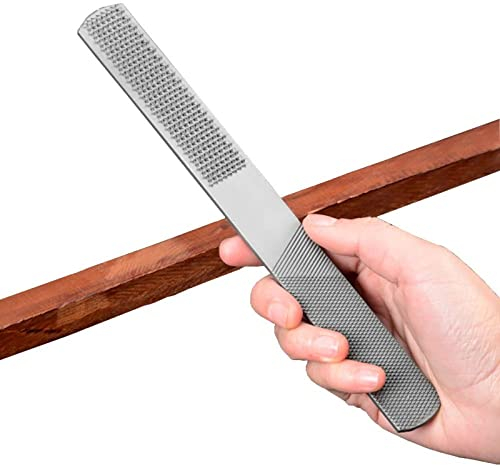 oUyOo 4-Wege-Holzraspel-Set, Premium-Grade-Handfeile Mit Hohem Kohlenstoffgehalt, Zimmermannsreparatur Zum Schärfen Von Holz- Und Metallwerkzeugen, Runde Raspel, Halbrunde Flach- Und Nadelfeilen