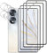 Tzstz 3-Pack Tempered Glass Screen Protector for Honor 70 5G, 3D Curved Full Protection, Easy Installation, Hydrophobic Oleophobic Coating