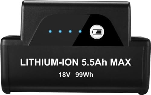 Molisau 5.5Ah 18V Replacement Battery for Vax Onepwr Battery, Compatible with Vax One PWR BV25040 BV15030 BV15260 Cordless Vacuum Cleaner, High-capacity Replacement Battery