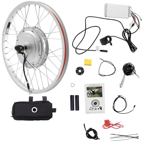 YNAADYH 20 Zoll 36V 750W Fahrrad Vorderrad Nabe Motor Umbau Kit Elektrisches Fahrrad Vorderrad 20Zoll E-Bike Umbau Kit 36V 750W Ebike Rad Kit Daumen Drosselnabe Fahrrad Umbau Motor Kit