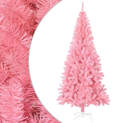 allestimento natale,abete di natale vero,Albero di Natale Artificiale con Supporto Rosa 210 cm PVCGeeignet für Outdoor Indoor