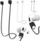 Jinpojun 3X AirPods Halteband, Strap mit Magnet für Sport, Reisen, Kompatibel mit AirPods 1/2/3/4 und AirPods Pro 1/2 aus Geschmeidigem Silikon-Perfekt, Länge: 72CM (Schwarz, Weiß, Grau)