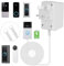 AMFUN 24V 500mA Doorbell Transformer,Visual Doorbell AC Power Adapter, Compatible for Most Versions of Ring Doorbell and Thermostat with 8M (315) Long Cable (Black)