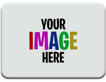 Personalised Fridge Magnets | Custom Photo Room Fridge Magnet | Gift for Weddings, Birthdays and Anniversaries | Durable Magnetic Film for Décor, White (Rectangle)